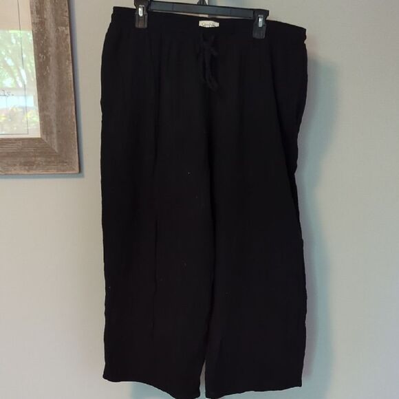 Jessica Simpson Black Pull On Wide Leg Pants - Picture 1 of 6